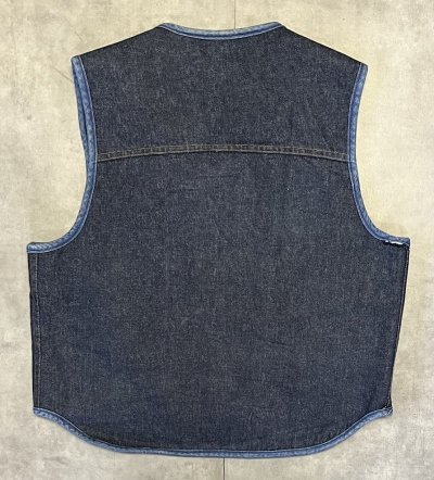画像4: 70'S ROEBUCKS 裏地ボア デニムベスト インディゴ (VINTAGE)