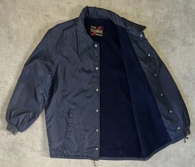 画像3: 70'S SEARS 裏地ボア付き コーチジャケット ネイビー (VINTAGE)