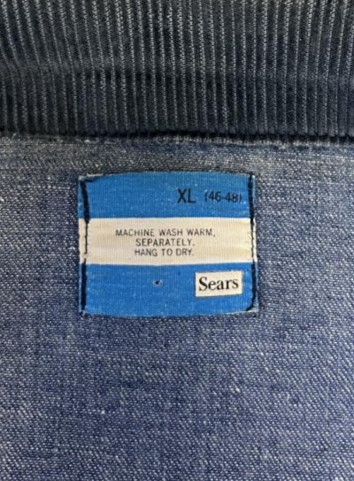 画像2: 70'S SEARS デニム カバーオール インディゴ USA製 (VINTAGE)
