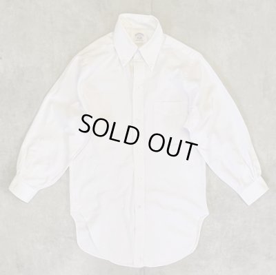 画像1: 60'S BROOKS BROTHERS "MAKERS" 6ボタン オックスフォード BDシャツ 生成り USA製 (VINTAGE)