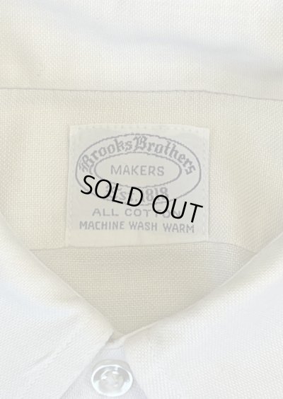 画像2: 60'S BROOKS BROTHERS "MAKERS" 6ボタン オックスフォード BDシャツ 生成り USA製 (VINTAGE)