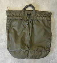 80'S アメリカ軍 USAF フライヤーズ ヘルメットバッグ SERVALブラスジップ (VINTAGE)