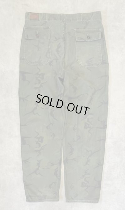 画像3: 70'S SAFTBAK コットンサテン ベイカーパンツ カモ BARJOアルミジップ (VINTAGE)