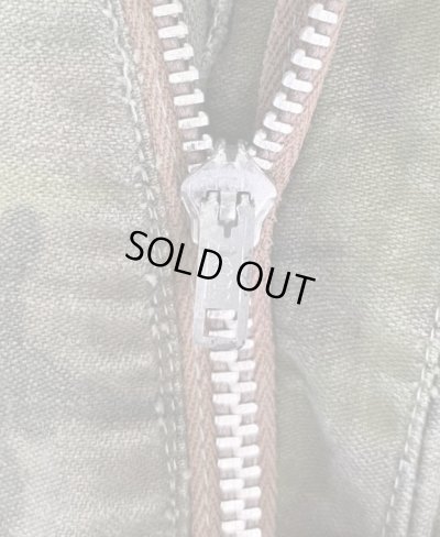 画像2: 70'S SAFTBAK コットンサテン ベイカーパンツ カモ BARJOアルミジップ (VINTAGE)