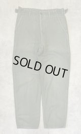 60'S アメリカ軍 US ARMY "OG107" 初期モデル コットンサテン 平ボタン ベイカーパンツ (VINTAGE)