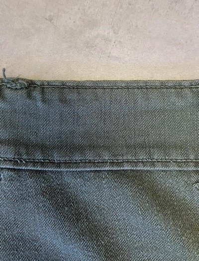 画像2: 60'S アメリカ軍 US ARMY "OG107" 初期モデル コットンサテン 平ボタン ベイカーパンツ (VINTAGE)