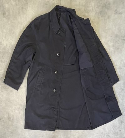 画像3: 70'S アメリカ軍 US NAVY チンスト付き エポレット無し ステンシル入り バルマカーンコート ネイビー (VINTAGE)