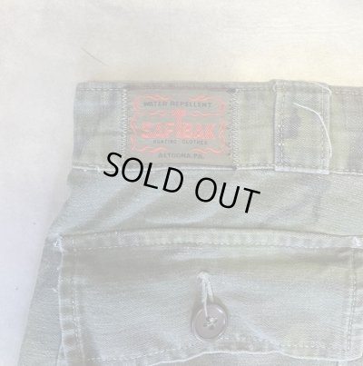 画像4: 70'S SAFTBAK コットンサテン ベイカーパンツ カモ BARJOアルミジップ (VINTAGE)