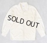 60'S GIMBELS コーデュロイ オープンカラーシャツ クリーム (VINTAGE)