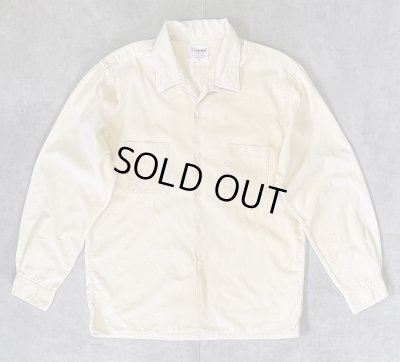 画像1: 60'S GIMBELS コーデュロイ オープンカラーシャツ クリーム (VINTAGE)