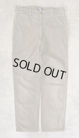 90'S RALPH LAUREN ノープリーツ チノパンツ カーキ 42TALONジップ USA製 (VINTAGE)