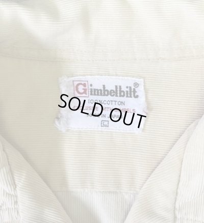 画像2: 60'S GIMBELS コーデュロイ オープンカラーシャツ クリーム (VINTAGE)