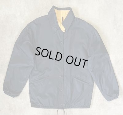 画像1: 70'S LL Bean 筆記体タグ チンスト付き ナイロン コーチジャケット ネイビー USA製 (VINTAGE)