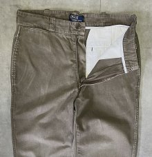 他の写真1: 90'S RALPH LAUREN ノープリーツ チノパンツ カーキ 42TALONジップ USA製 (VINTAGE)