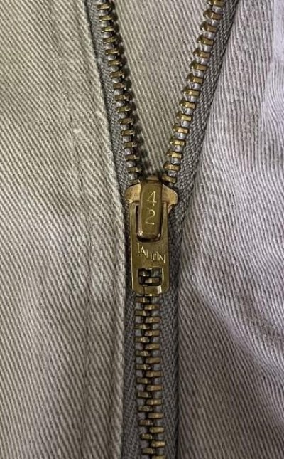 画像3: 90'S RALPH LAUREN ツープリーツ チノパンツ ベージュ 42TALONジップ USA製 (VINTAGE)