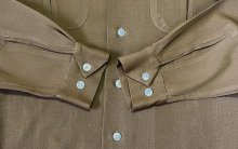 他の写真2: 50'S PARKS APPAREL by BARTLAY LTD レーヨンギャバジン オープンカラーシャツ ブラウン (VINTAGE)