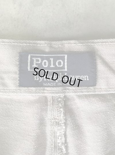 画像2: 90'S RALPH LAUREN ツープリーツ チノパンツ ベージュ 42TALONジップ USA製 (VINTAGE)