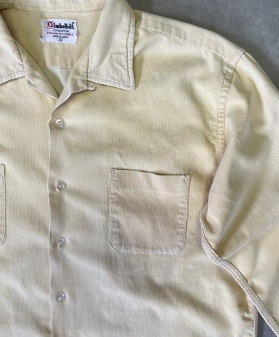 画像3: 60'S GIMBELS コーデュロイ オープンカラーシャツ クリーム (VINTAGE)