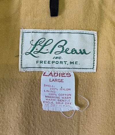画像2: 70'S LL Bean 筆記体タグ チンスト付き ナイロン コーチジャケット ネイビー USA製 (VINTAGE)