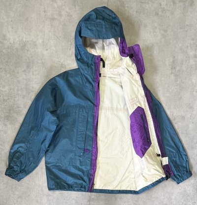 画像4: 90'S PATAGONIA "RAINFORCE JACKET" 旧タグ リップストップナイロン シェルジャケット ティール /パープル (VINTAGE)