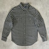 90'S RALPH LAUREN "CLASSIC WESTERN" ポプリン 長袖 ウエスタンシャツ チェック柄 (VINTAGE)