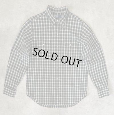 画像1: 90'S RALPH LAUREN "CLASSIC WESTERN" ポプリン 長袖 ウエスタンシャツ チェック柄 (VINTAGE)