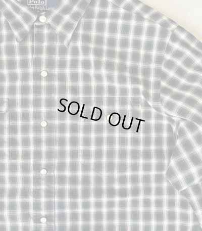 画像3: 90'S RALPH LAUREN "CLASSIC WESTERN" ポプリン 長袖 ウエスタンシャツ チェック柄 (VINTAGE)