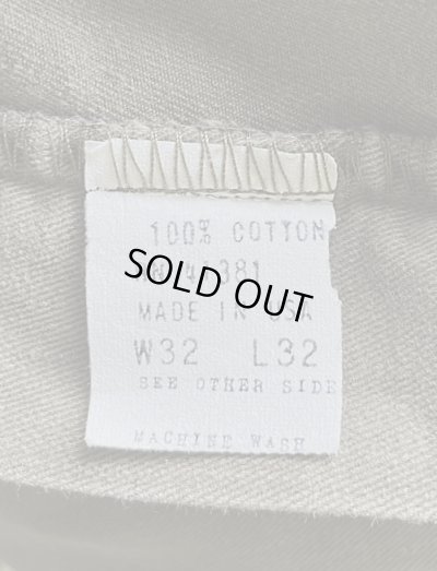 画像4: 90'S RALPH LAUREN ノープリーツ チノパンツ カーキ 42TALONジップ USA製 (VINTAGE)