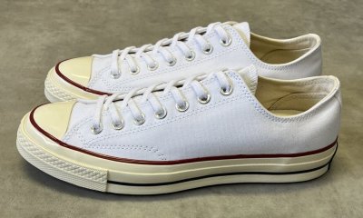 画像2: CONVERSE "CT70" キャンバス 三ツ星ヒールパッチ ローカット ホワイト 箱付き (NEW)