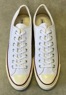 他の写真1: CONVERSE "CT70" キャンバス 三ツ星ヒールパッチ ローカット ホワイト 箱付き (NEW)
