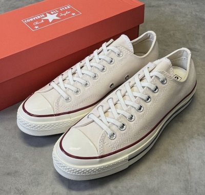 画像1: CONVERSE "CT70" キャンバス 三ツ星ヒールパッチ ローカット パーチメント 箱付き (NEW)