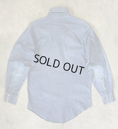 画像3: 80'S WRANGLER "70127MW" デニム ウエスタンシャツ インディゴ (VINTAGE)