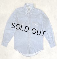 80'S WRANGLER "70127MW" デニム ウエスタンシャツ インディゴ (VINTAGE)