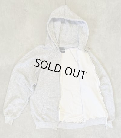 画像3: 80'S IM SPORTS 裏地サーマル フルジップ ダブルフェイス スウェットパーカー ヘザーグレー YKKアルミジップ (VINTAGE)