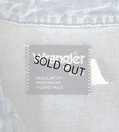 画像2: 80'S WRANGLER "70127MW" デニム ウエスタンシャツ インディゴ (VINTAGE)