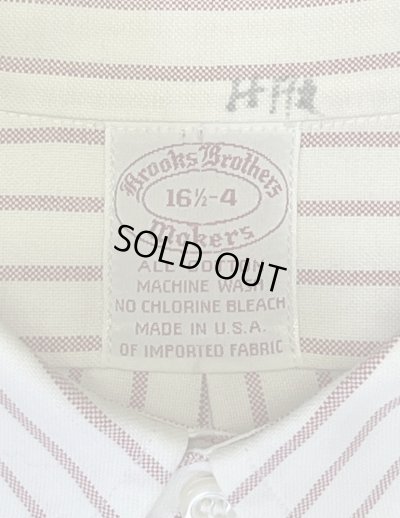 画像2: 70'S BROOKS BROTHERS "MAKERS" 6ボタン オックスフォード BDシャツ ストライプ USA製 (VINTAGE)
