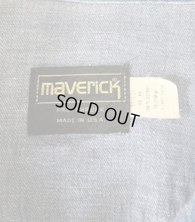 画像2: 70'S MAVERICK デニム ウエスタンシャツ インディゴ USA製 (VINTAGE)