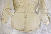 他の写真2: 50'S BIG MAC コットンツイル マチ付き 長袖 ワークシャツ ベージュ (VINTAGE)