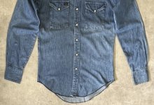 他の写真3: 70'S WRANGLER "27MW" 白タグ デニム ウエスタンシャツ インディゴ USA製 (VINTAGE)