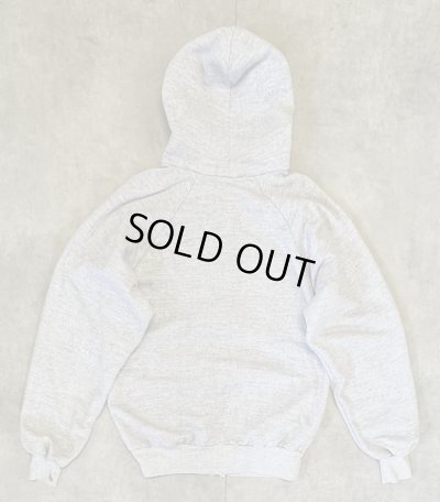 画像4: 80'S IM SPORTS 裏地サーマル フルジップ ダブルフェイス スウェットパーカー ヘザーグレー YKKアルミジップ (VINTAGE)