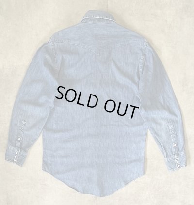 画像3: 70'S MAVERICK デニム ウエスタンシャツ インディゴ USA製 (VINTAGE)
