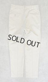 70'S DICKIES 874 チビタグ ワークパンツ ベージュ W34L30 TALONアルミジップ USA製 (VINTAGE)