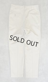70'S DICKIES 874 チビタグ ワークパンツ ベージュ W34L30 TALONアルミジップ USA製 (VINTAGE)