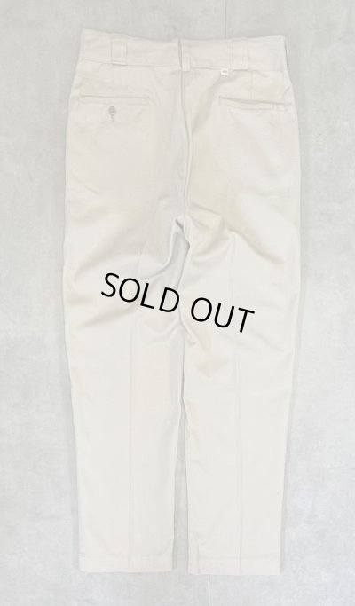 画像1: 70'S DICKIES 874 チビタグ ワークパンツ ベージュ W34L30 TALONアルミジップ USA製 (VINTAGE)