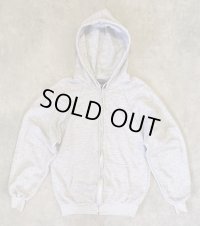 80'S IM SPORTS 裏地サーマル フルジップ ダブルフェイス スウェットパーカー ヘザーグレー YKKアルミジップ (VINTAGE)