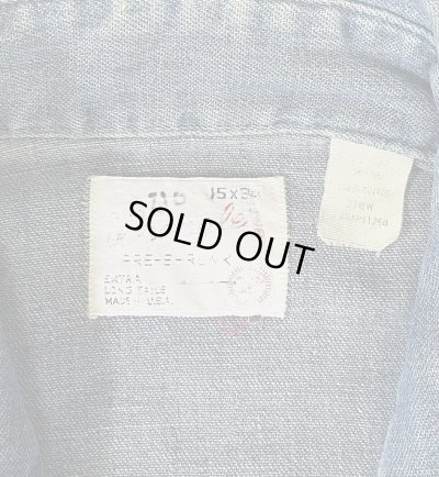 画像2: 70'S WRANGLER "27MW" 白タグ デニム ウエスタンシャツ インディゴ USA製 (VINTAGE)