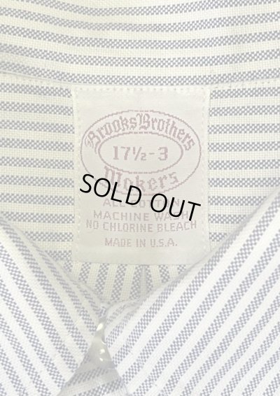 画像2: 70'S BROOKS BROTHERS "MAKERS" 6ボタン オックスフォード BDシャツ ストライプ USA製 (VINTAGE)