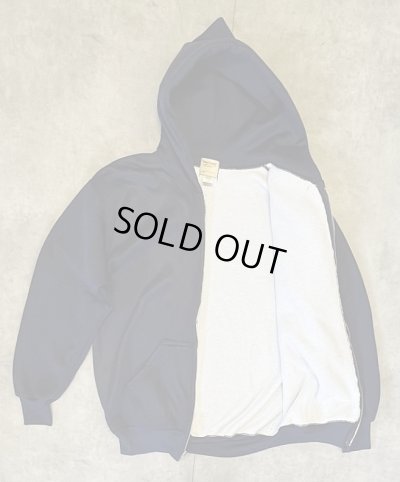 画像3: 90'S WEAR GUARD 裏地サーマル フルジップ ダブルフェイス スウェットパーカー ネイビー YKKアルミジップ USA製 (DEADSTOCK)