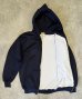 画像3: 90'S WEAR GUARD 裏地サーマル フルジップ ダブルフェイス スウェットパーカー ネイビー YKKアルミジップ USA製 (DEADSTOCK) (3)