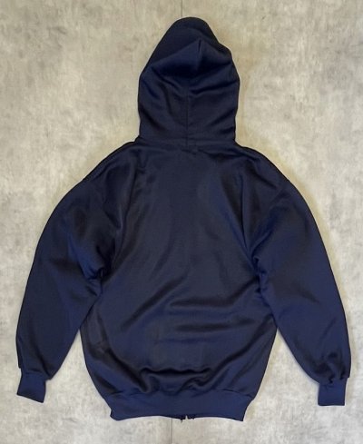 画像4: 90'S WEAR GUARD 裏地サーマル フルジップ ダブルフェイス スウェットパーカー ネイビー YKKアルミジップ USA製 (DEADSTOCK)